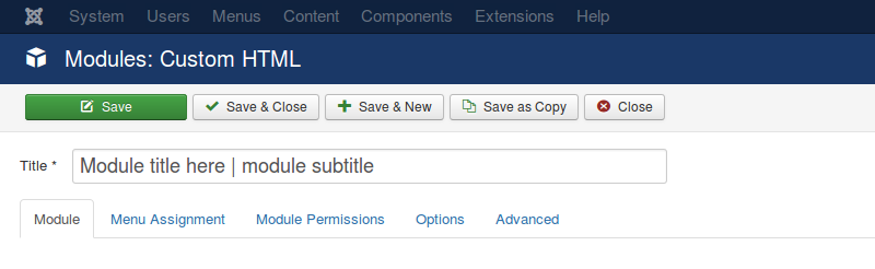 FavThemes tutorial for the module subtitle back-end