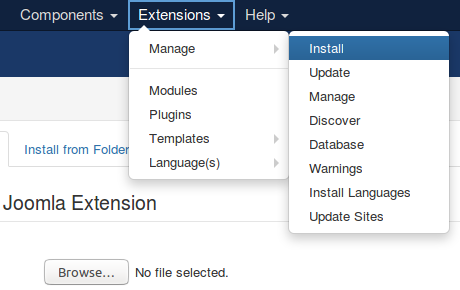 FavThemes install Joomla! template