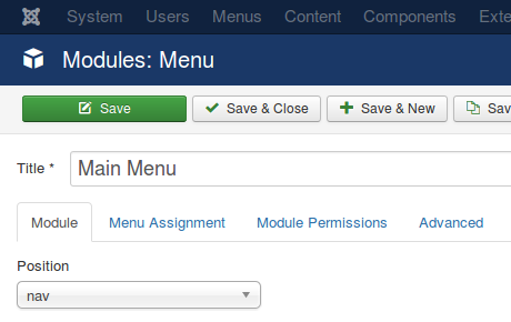 FavThemes set up the main navigation menu
